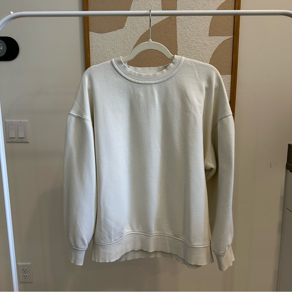 ZARA Cream/Sage Crewneck